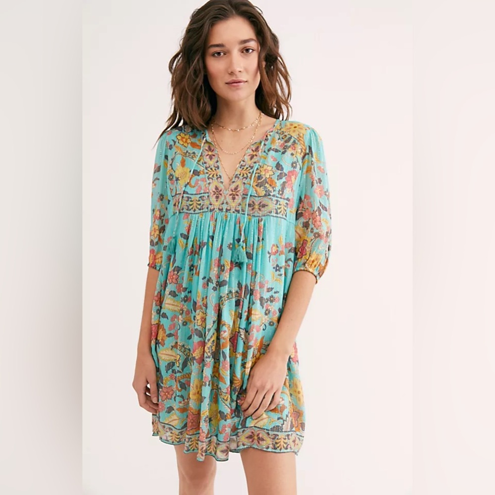 Spell Hendrix Tunic Dress Sky